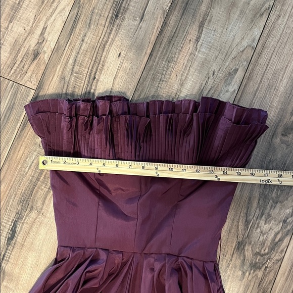 Victor Costa Vintage Plum Taffeta Off-Shoulder Gown Dark Romance Victorian - Picture 7 of 15